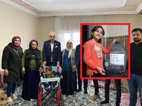 Batman’da 9 yaşındaki Nazlı Oduncu’nun topladığı 2 çuval dolusu mavi