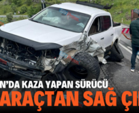 BAYKAN’DA KAZA YAPAN SÜRÜCÜ BU ARAÇTAN SAĞ ÇIKTI