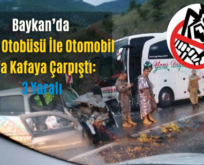 Baykan’da Yolcu Otobüsü İle Otomobil Kafa Kafaya Çarpıştı:  3 Yaralı