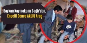 Baykan Kaymakamı Bağlı’dan, Engelli Gence Akülü Araç