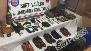 Siirt’in Baykan ilçesi Dedebakır köyü kırsalında bölücü terör örgütü mensuplarının