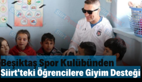 Beşiktaş Spor Kulübünden Siirt’teki Öğrencilere Giyim Desteği