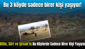 Bitlis, Siirt ve Şırnak’ta Bu Köylerde Sadece Birer Kişi Yaşıyor