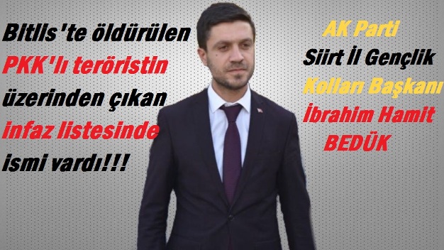 BİTLİS’TE ÖLDÜRÜLEN TERÖRİSTİN ÖLÜM LİSTESİNDE ADI VARDI!…