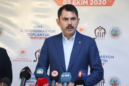 Çevre ve Şehircilik Bakanı Murat Kurum, Siirt’te bugüne kadar kentsel