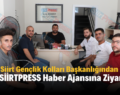 CHP Siirt Gençlik Kolları Başkanlığından SİİRTPRESS Haber Ajansına Ziyaret