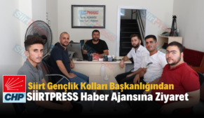 CHP Siirt Gençlik Kolları Başkanlığından SİİRTPRESS Haber Ajansına Ziyaret