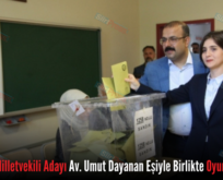 CHP Siirt Milletvekili Adayı Av. Umut Dayanan Eşiyle Birlikte Oyunu Kullandı