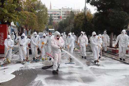 Siirt Belediyesi Korona virüs (COVİD-19) vakalarında yaşanan artış üzerine harekete geçerek