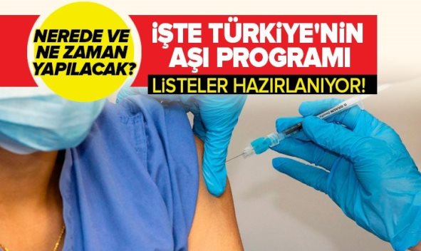 KORONAVİRÜSTE SON DURUM! TÜRKİYE’DE AŞILAMA PROGRAMI NASIL OLACAK?