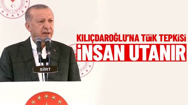 Cumhurbaşkanı Erdoğan’dan Kılıçdaroğlu’na “TÜİK” Tepkisi: Buralar Ciddi Kurumlardır, Senin Gibi Ciddiyetsiz Değil