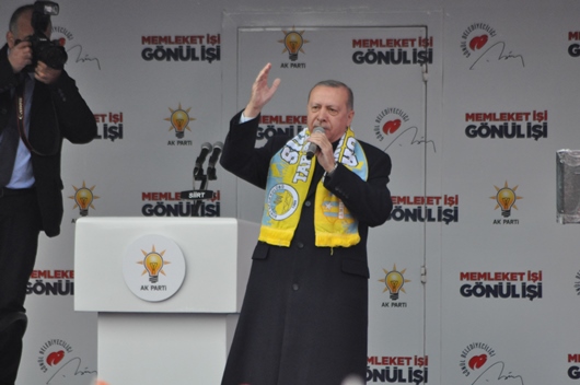 CUMHURBAŞKANI ERDOĞAN AKŞENER’E SİİRT’TEN YÜKLENDİ