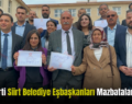 DEM Parti Siirt Belediye Eşbaşkanları Mazbatalarını Aldı