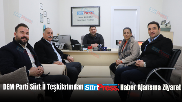 DEM Parti Siirt İl Teşkilatından SiirtPress Haber Ajansına Ziyaret