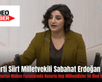 DEM Parti Siirt Milletvekili Sabahat Erdoğan Sarıtaş: “Her Ne Hikmetse Maden Facialarında Kusurlu Hep Mühendisler ve Ölen İşçiler Oluyor”