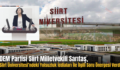 DEM Partisi Siirt Milletvekili Sarıtaş, Siirt Üniversitesi’ndeki Yolsuzluk İddiaları İle İlgili Soru Önergesi Verdi!