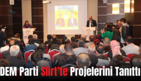 DEM Parti Siirt’te Projelerini Tanıttı