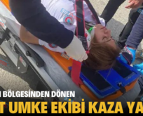 DEPREM BÖLGESİNDEN DÖNEN SİİRT UMKE EKİBİ KAZA YAPTI