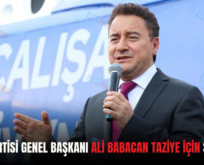 DEVA PARTİSİ GENEL BAŞKANI ALİ BABACAN TAZİYE İÇİN SİİRT’TE!.