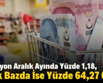 Enflasyon Aralık Ayında Yüzde 1,18, Yıllık Bazda İse Yüzde 64,27 Oldu