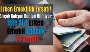 Erken Emeklilik Fırsatı! Birçok Çalışan Bunları Bilmiyor: İşte Sizi Erken Emekli Edecek 7 Formül