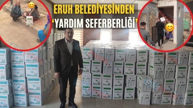 Eruh Belediyesinden ‘Yardım Seferberliği’