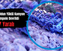 Eruh’ta Odun Yüklü Kamyon Şarampole Devrildi: 7 Yaralı