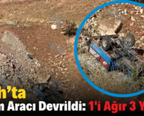 Eruh’ta Tarım Aracı Devrildi: 1’i Ağır 3 Yaralı