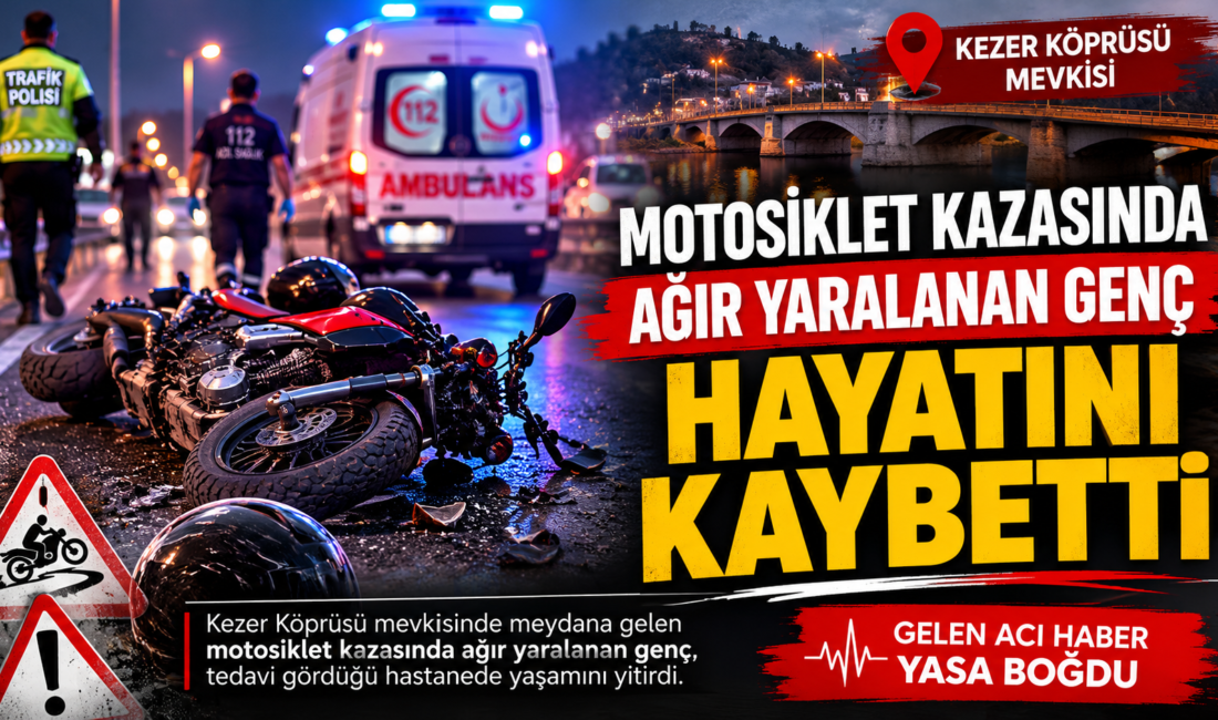 Siirt Üniversitesi Kampüsü Kız Yurdu mevkiinde meydana gelen motosiklet kazasında