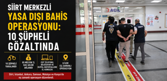 Siirt İl Emniyet Müdürlüğü Siber Suçlarla Mücadele Şube Müdürlüğü ekiplerince