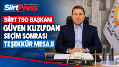 Siirt Ticaret ve Sanayi Odası’nda (STSO) 1 Ekim 2026 tarihinde