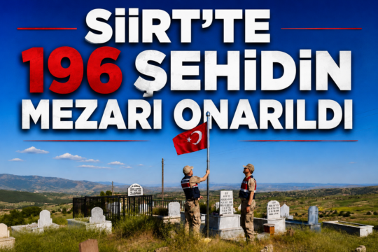 Siirt'te aziz şehitlerin hatıralarını yaşatmak amacıyla yürütülen çalışmalar kapsamında il