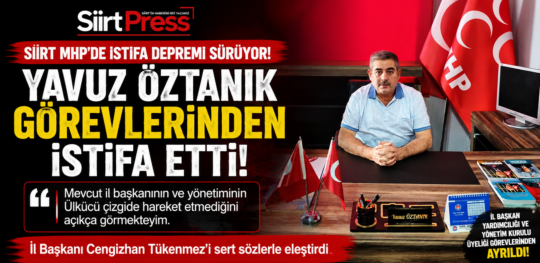 MHP Siirt İl Başkan Yardımcısı ve Yönetim Kurulu Üyesi Yavuz