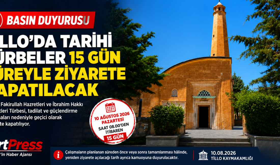 Siirt’in Tillo ilçesinde bulunan ve bölgenin önemli inanç ve kültür