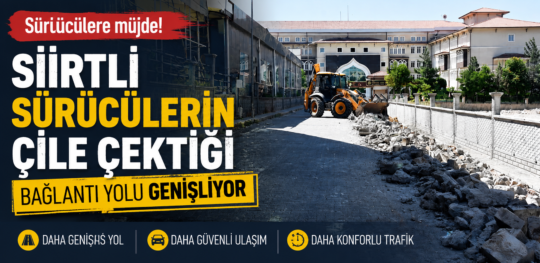 Siirt Belediyesi, Yenimahalle'de uzun süredir sürücülerin ve mahalle sakinlerinin şikâyet