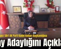 Filiz Marangoz Siirt AK Parti Kadın Kolları Başkanlığına Aday Adaylığını Açıkladı