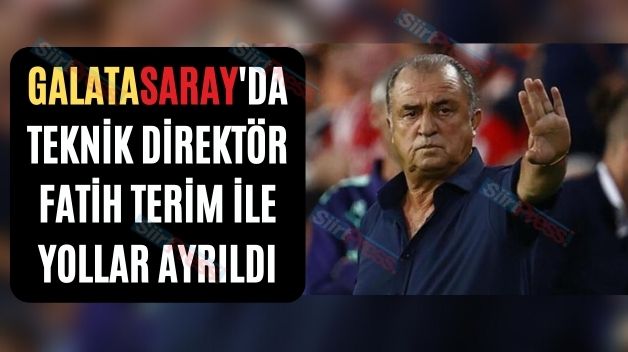 Galatasaray’da Teknik Direktör Fatih Terim İle Yollar Ayrıldı
