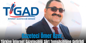 Gazeteci Ömer Özer, Türkiye İnternet Gazeteciliği Siirt Temsilciliğine Getirildi