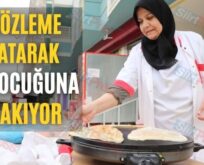 Gözleme Satarak 7 Çocuğuna Bakıyor