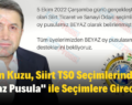 Güven Kuzu, Siirt TSO Seçimlerinde “Beyaz Pusula” ile Seçimlere Girecek