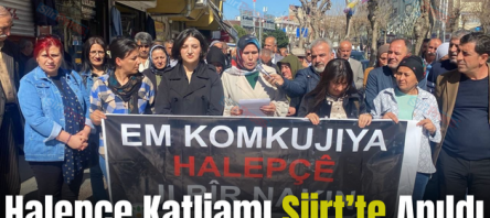 Halepçe Katliamı Siirt’te Anıldı