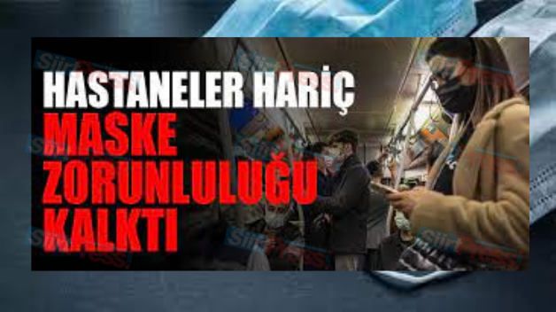 Hastaneler Hariç Maske Zorunluluğu Kalktı