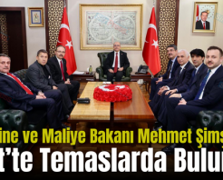 Hazine ve Maliye Bakanı Mehmet Şimşek Siirt’te Temaslarda Bulundu