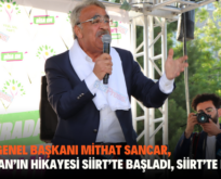 HDP EŞ GENEL BAŞKANI MİTHAT SANCAR, “ERDOĞAN’IN HİKAYESİ SİİRT’TE BAŞLADI, SİİRT’TE BİTECEK”