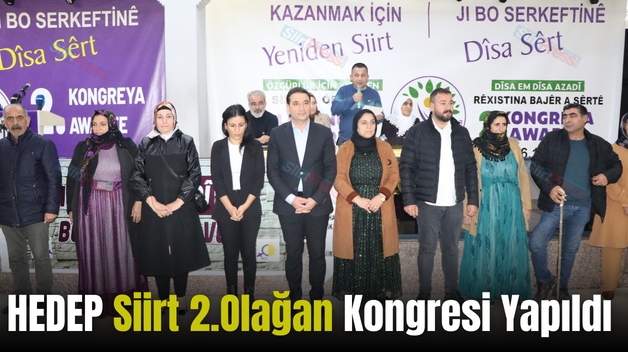 HEDEP Siirt 2.Olağan Kongresi Yapıldı