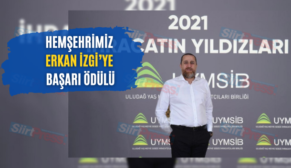 Hemşehrimiz Erkan İzgi’ye Başarı Ödülü