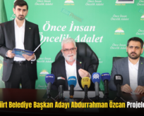 Hüda-Par Siirt Belediye Başkan Adayı Abdurrahman Özcan Projelerini Tanıttı