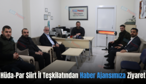 Hüda-Par Siirt İl Teşkilatından Haber Ajansımıza Ziyaret