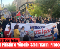 HÜDA PAR Siirt Kadın Kolları İsrail’in Filistin’e Yönelik Saldırılarını Protesto Etti