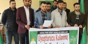 HÜDA-PAR, UYUŞTURUCUYLA MÜCADELE ÇAĞRISI YAPTI